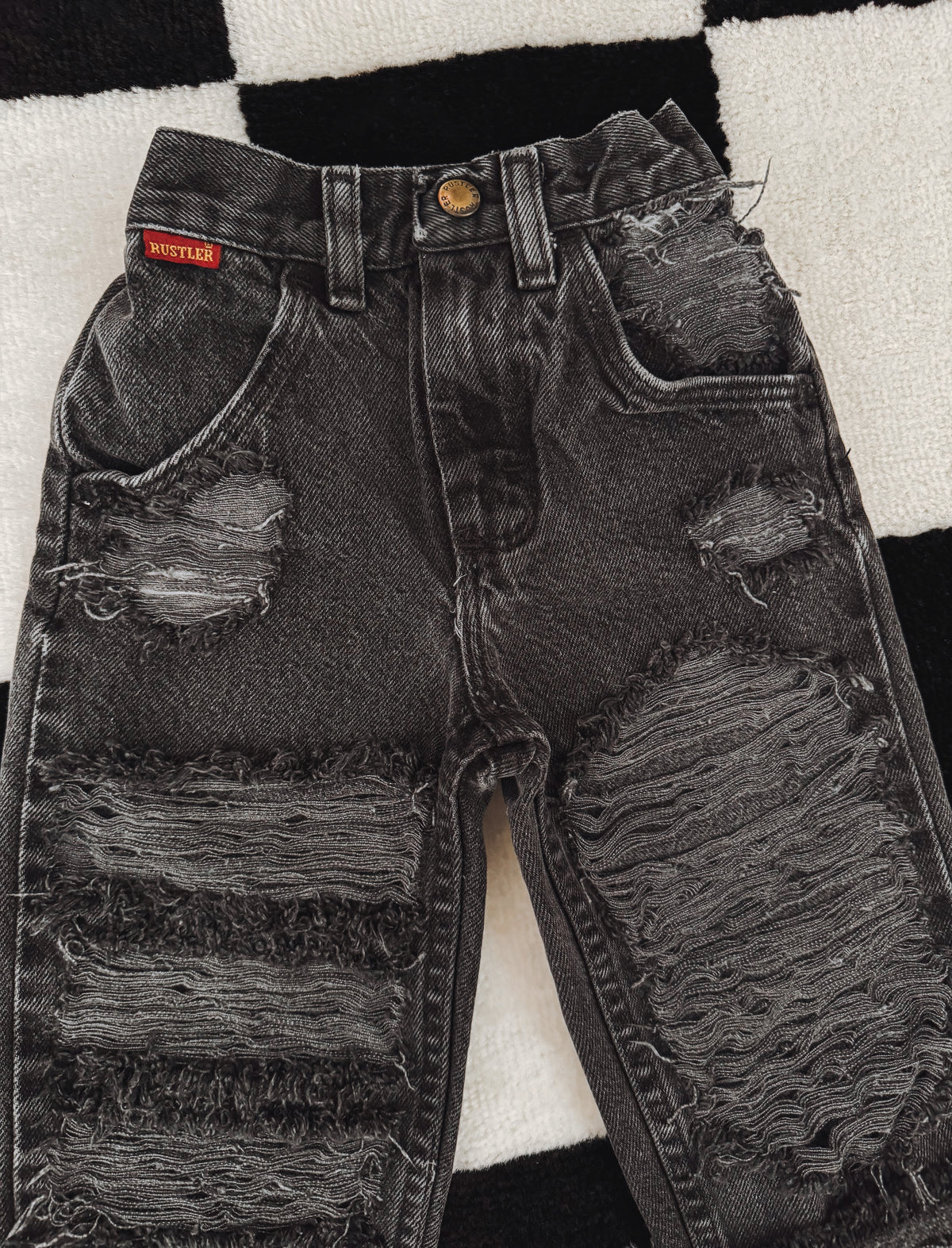 2t • Vintage Black Rustler Jeans