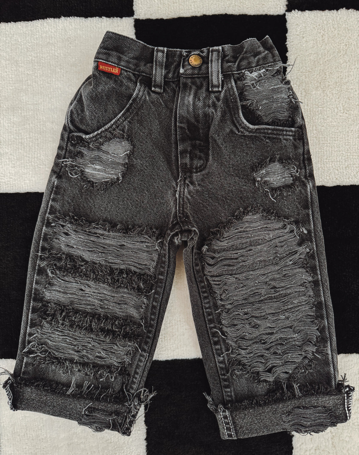 2t • Vintage Black Rustler Jeans