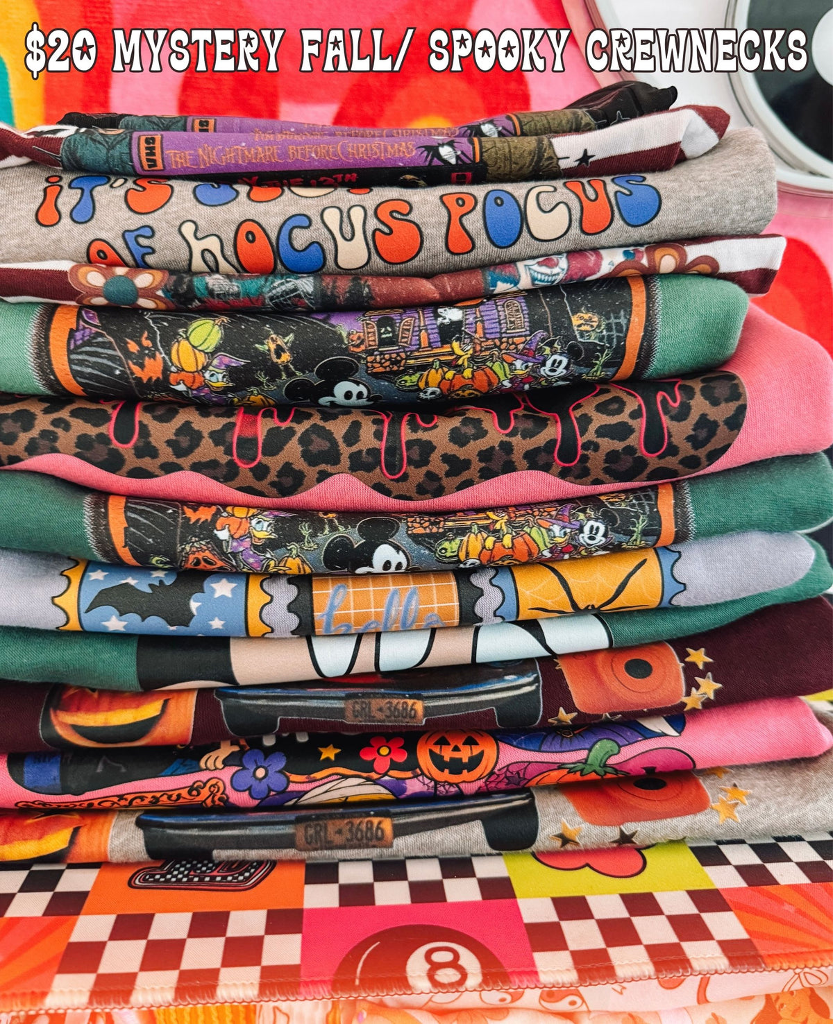 $20 mystery fall/ spooky crewnecks 👻✨❤️‍🔥
